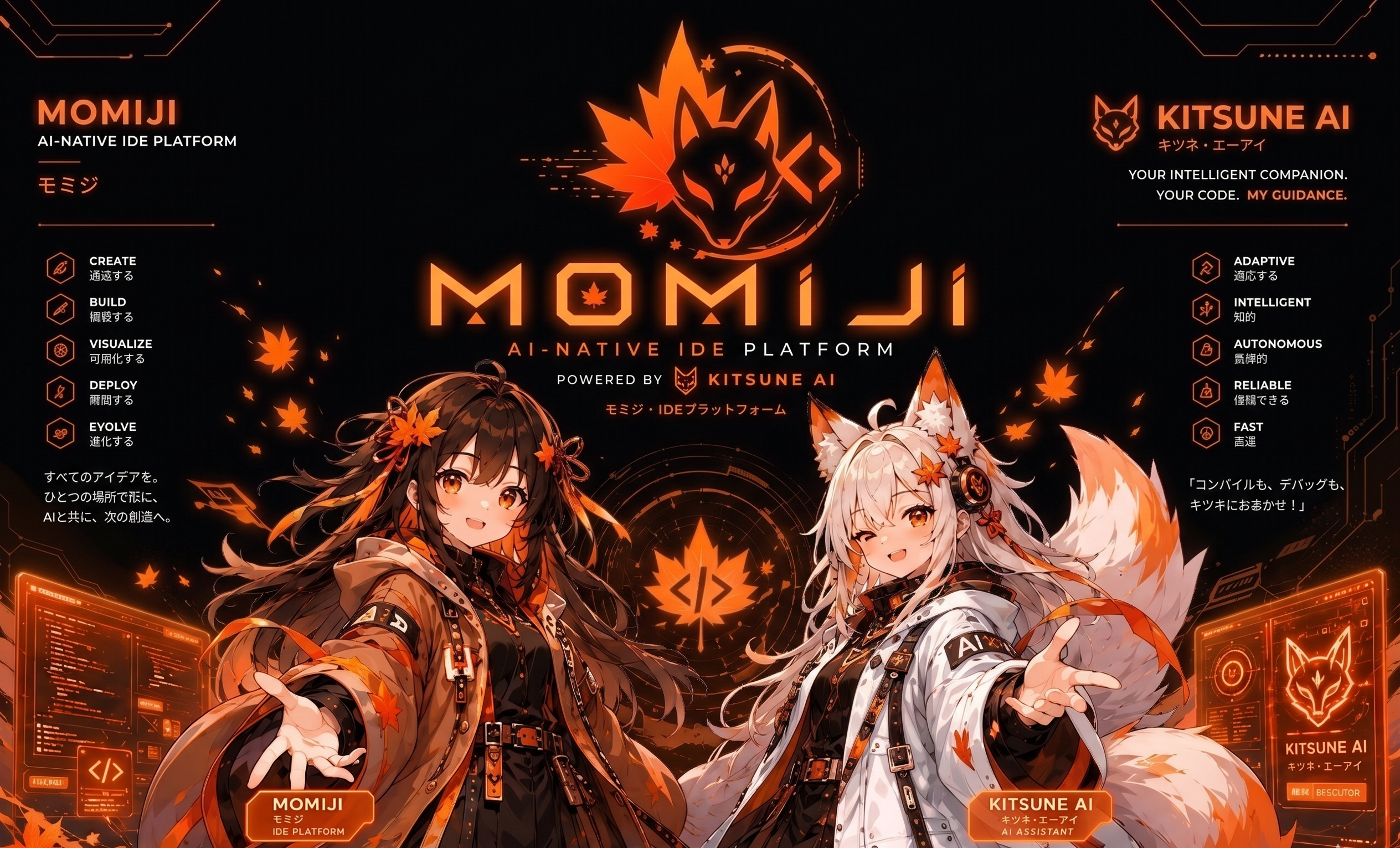 Momiji IDE × Kitsune AI